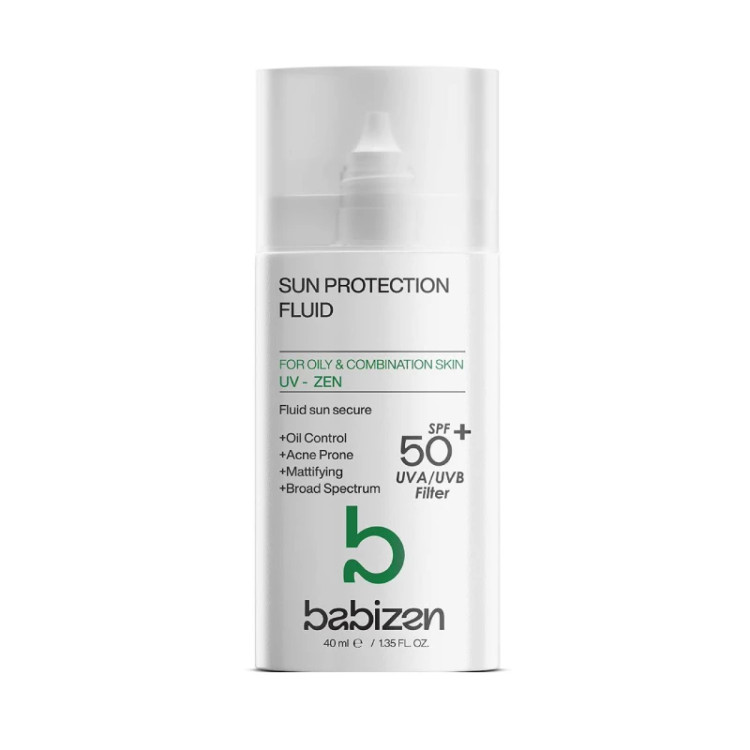 بابیزن - کرم ضد آفتاب فلوئیدی پوست خشک و چرب spf 50