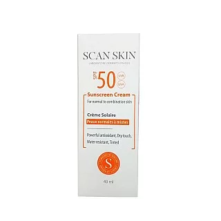اسکن اسکین - کرم ضدآفتاب رنگی پوست نرمال تا مختلط  SPF50
